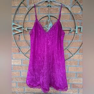 Vintage Victoria’s Secret Gold Label Floral Lace Chemise Nightie